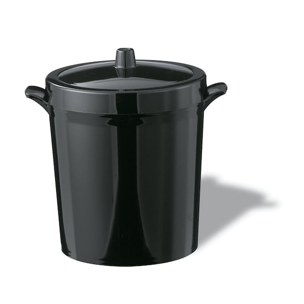 Ice Bucket, Plastic, Black, 3L